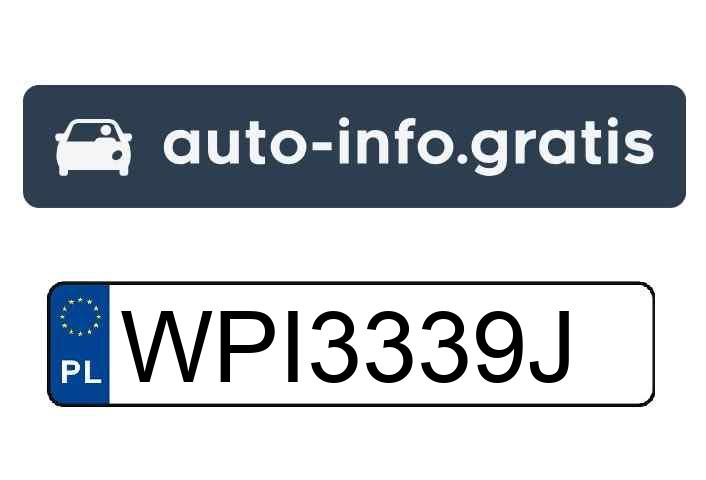 Skradziono pojazd o numerach rejestracyjnych WPI3339J