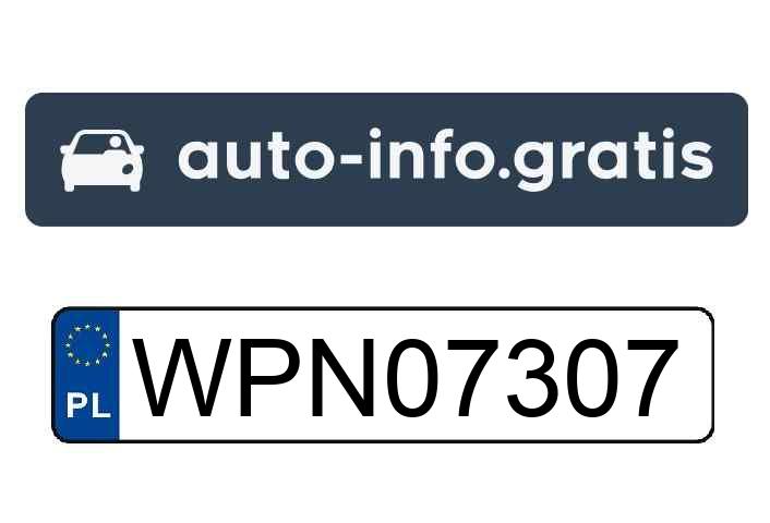 Skradziono pojazd o numerach rejestracyjnych WPN07307