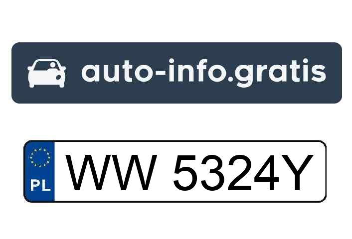 Będzie podany aktualny numer rejestracyjny