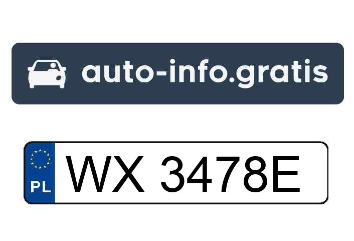 Skradziono pojazd o numerach rejestracyjnych WX3478E