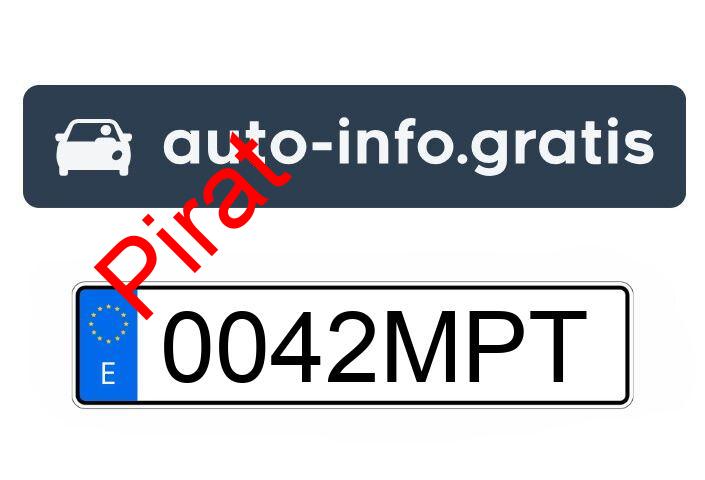 Pirat drogowy w pojeździe o numerach rejestracyjnych 0042MPT