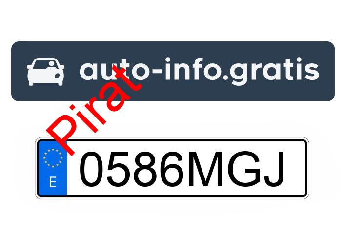 Pirat drogowy w pojeździe o numerach rejestracyjnych 0586MGJ