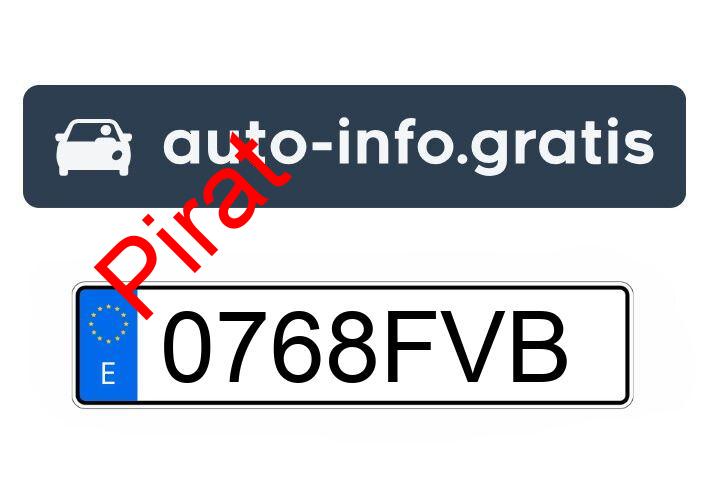 Pirat drogowy w pojeździe o numerach rejestracyjnych 0768FVB