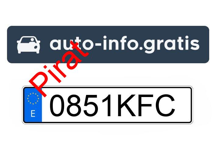 Pirat drogowy w pojeździe o numerach rejestracyjnych 0851KFC