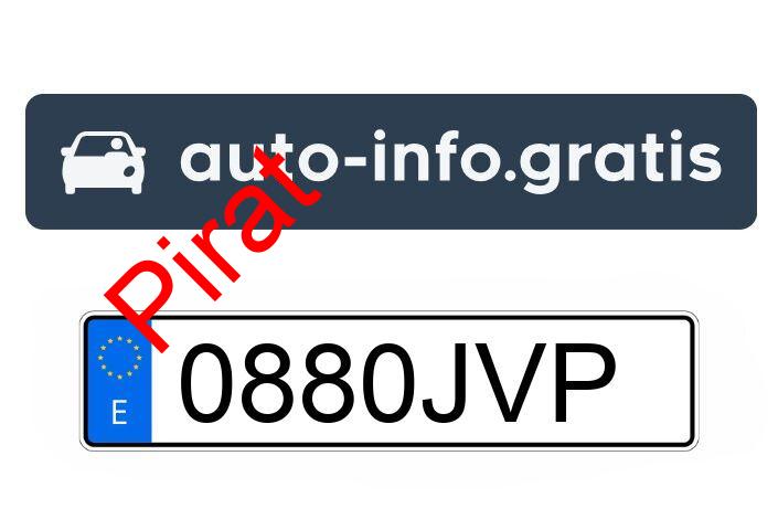 Pirat drogowy w pojeździe o numerach rejestracyjnych 0880JVP