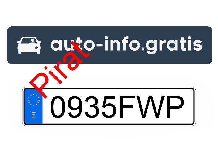 Pirat drogowy w pojeździe o numerach rejestracyjnych 0935FWP