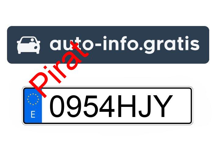 Pirat drogowy w pojeździe o numerach rejestracyjnych 0954HJY