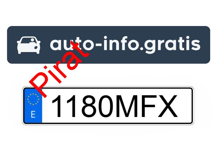 Pirat drogowy w pojeździe o numerach rejestracyjnych 1180MFX