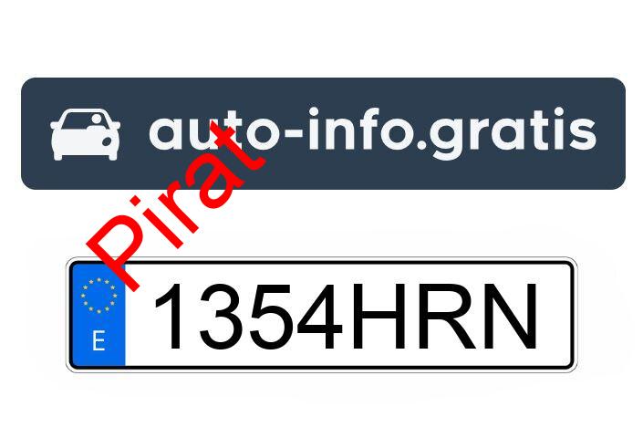 Pirat drogowy w pojeździe o numerach rejestracyjnych 1354HRN