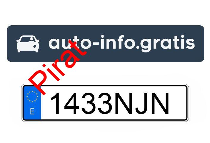 Pirat drogowy w pojeździe o numerach rejestracyjnych 1433NJN
