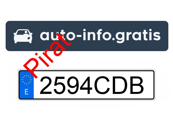 Pirat drogowy w pojeździe o numerach rejestracyjnych 2594CDB