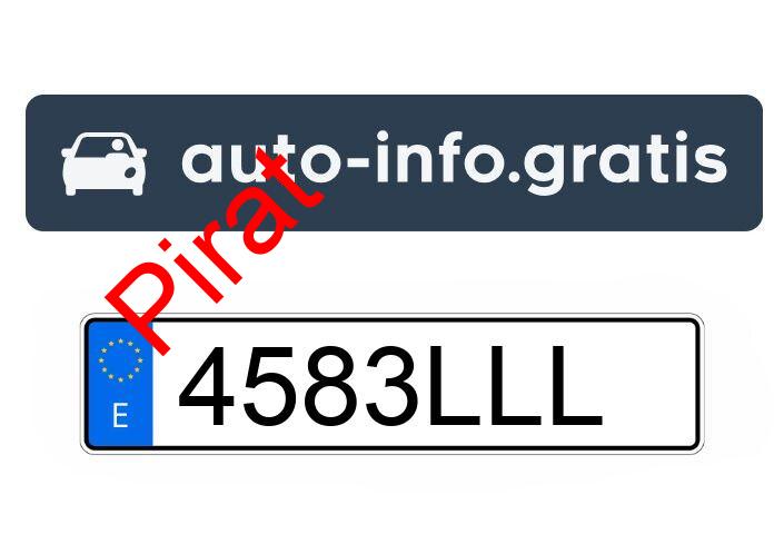 Pirat drogowy w pojeździe o numerach rejestracyjnych 4583LLL
