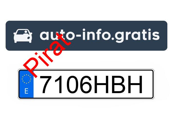 Pirat drogowy w pojeździe o numerach rejestracyjnych 7106HBH