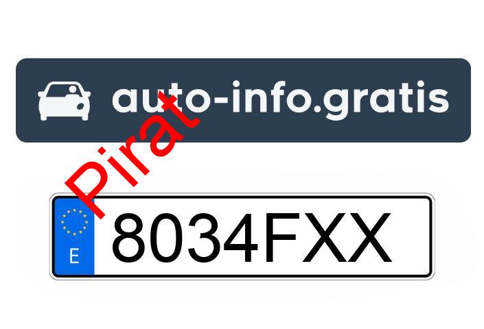 Pirat drogowy w pojeździe o numerach rejestracyjnych 8034FXX