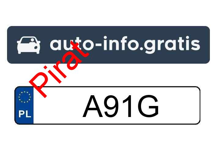 Pirat drogowy w pojeździe o numerach rejestracyjnych A91G