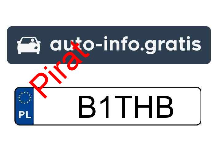 Pirat drogowy w pojeździe o numerach rejestracyjnych B1THB