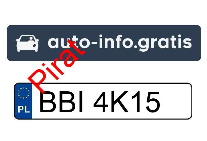 Pirat drogowy w pojeździe o numerach rejestracyjnych BBI4K15