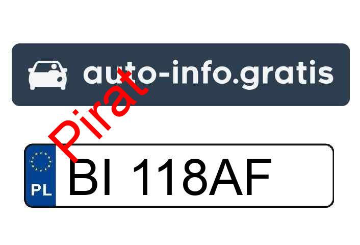 Pirat drogowy w pojeździe o numerach rejestracyjnych BI118AF