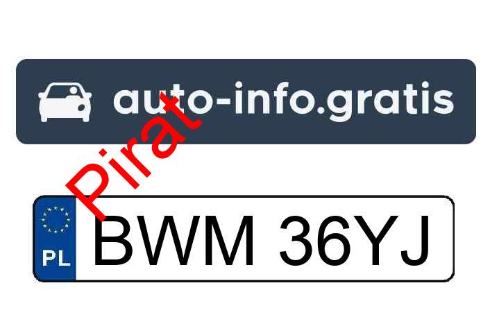 Pirat drogowy w pojeździe o numerach rejestracyjnych BWM36YJ