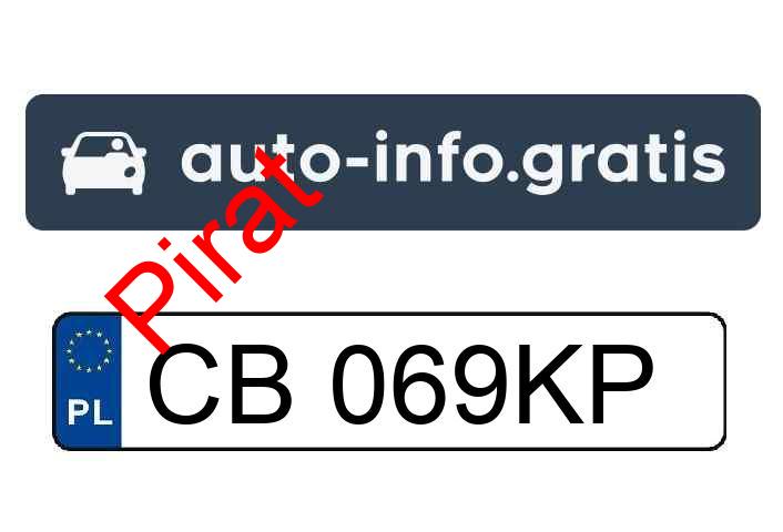 Pirat drogowy w pojeździe o numerach rejestracyjnych CB069KP