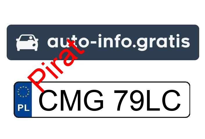 Pirat drogowy w pojeździe o numerach rejestracyjnych CMG79LC