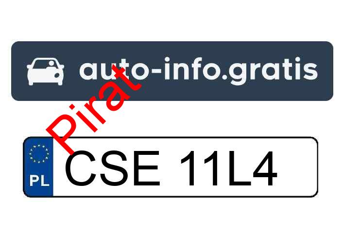 Pirat drogowy w pojeździe o numerach rejestracyjnych CSE11L4