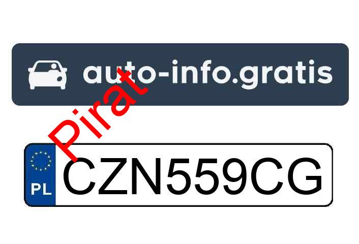 Pirat drogowy w pojeździe o numerach rejestracyjnych CZN559CG