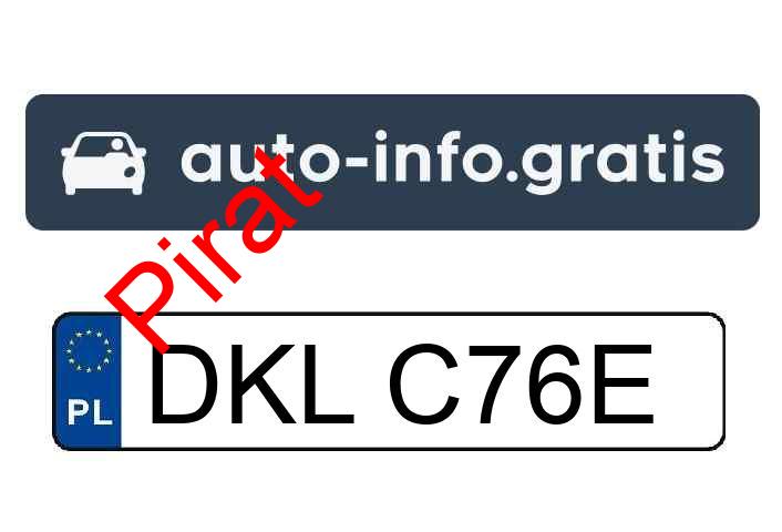 Pirat drogowy w pojeździe o numerach rejestracyjnych DKLC76E