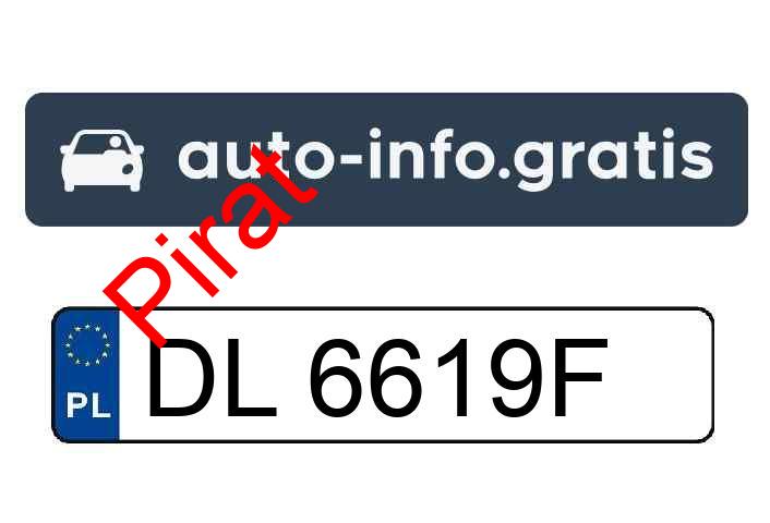 Pirat drogowy w pojeździe o numerach rejestracyjnych DL6619F