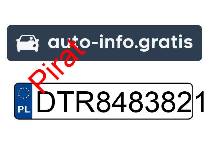 Pirat drogowy w pojeździe o numerach rejestracyjnych DTR84838216
