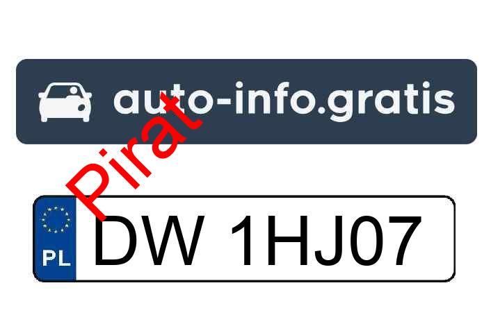 Pirat drogowy w pojeździe o numerach rejestracyjnych DW1HJ07