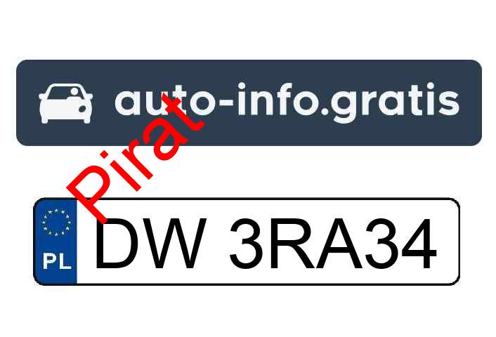 Pirat drogowy w pojeździe o numerach rejestracyjnych DW3RA34