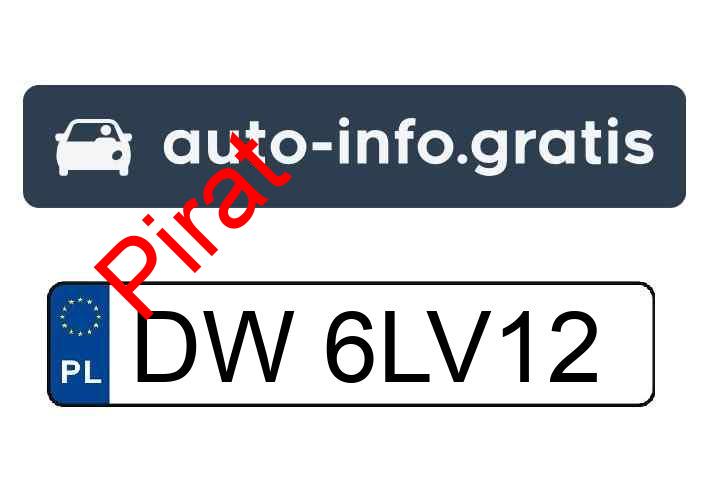 Pirat drogowy w pojeździe o numerach rejestracyjnych DW6LV12