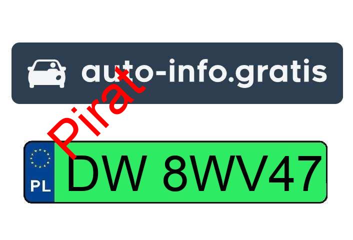 Pirat drogowy w pojeździe o numerach rejestracyjnych DW8WV47