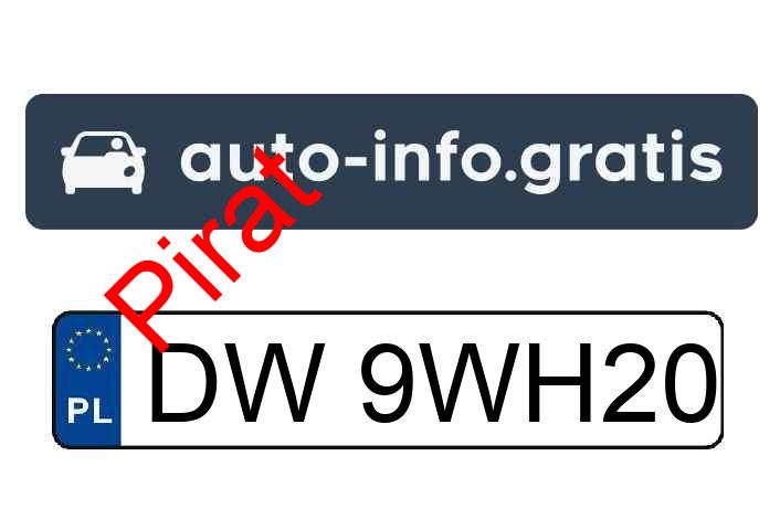 Pirat drogowy w pojeździe o numerach rejestracyjnych DW9WH20