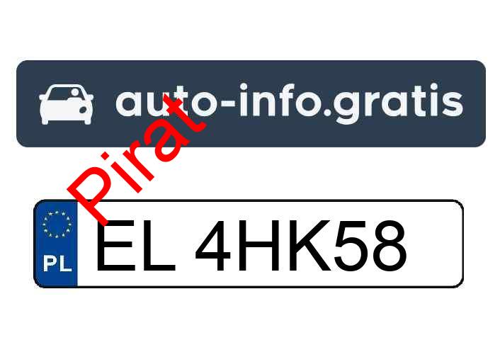 Pirat drogowy w pojeździe o numerach rejestracyjnych EL4HK58