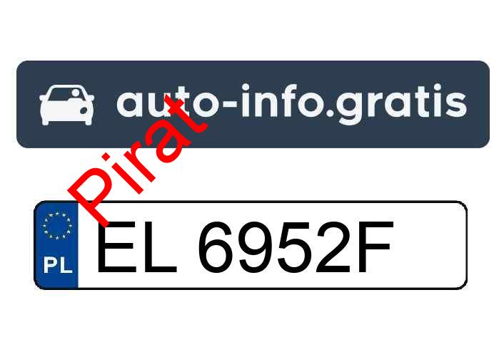 Pirat drogowy w pojeździe o numerach rejestracyjnych EL6952F