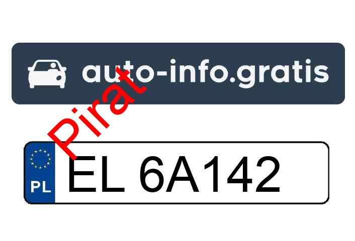 Pirat drogowy w pojeździe o numerach rejestracyjnych EL6A142