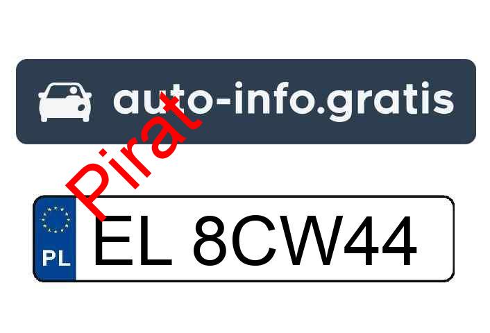 Pirat drogowy w pojeździe o numerach rejestracyjnych EL8CW44