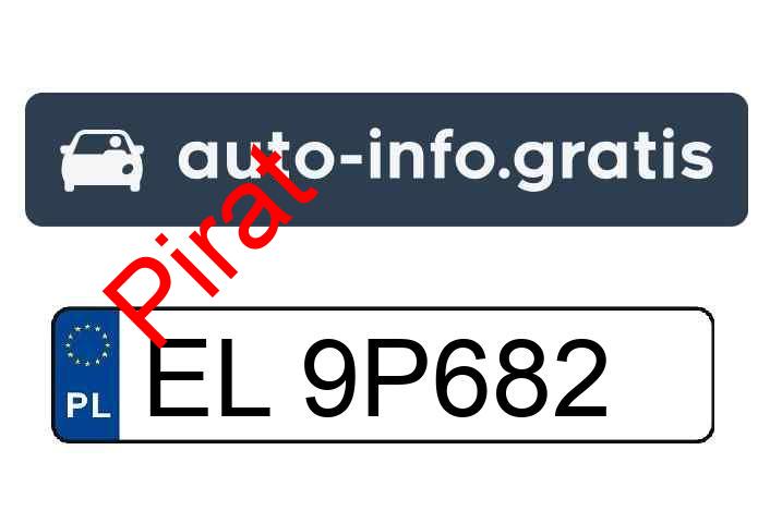 Pirat drogowy w pojeździe o numerach rejestracyjnych EL9P682