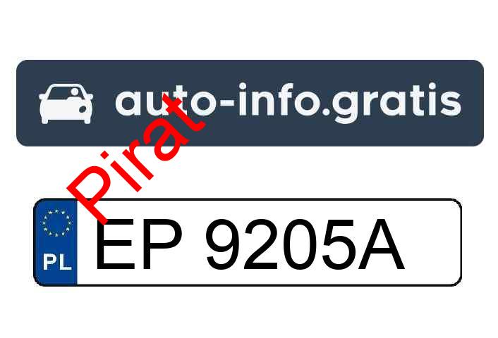 Pirat drogowy w pojeździe o numerach rejestracyjnych EP9205A