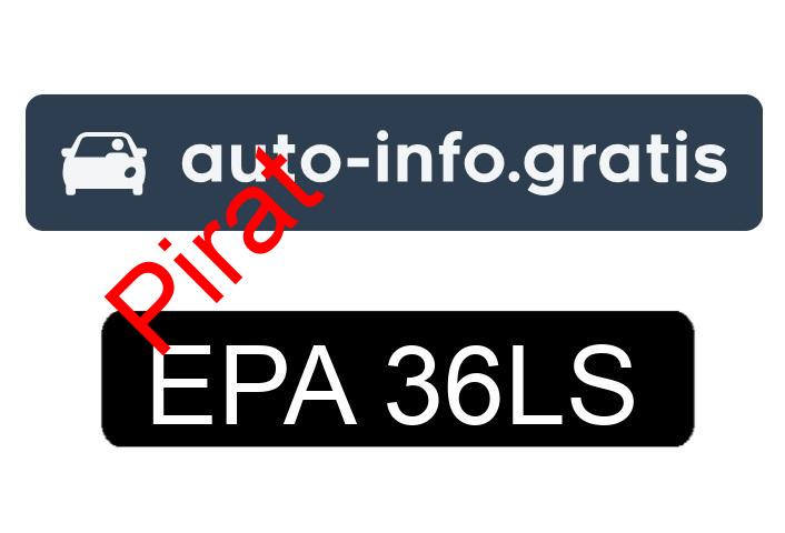 Pirat drogowy w pojeździe o numerach rejestracyjnych EPA36LS