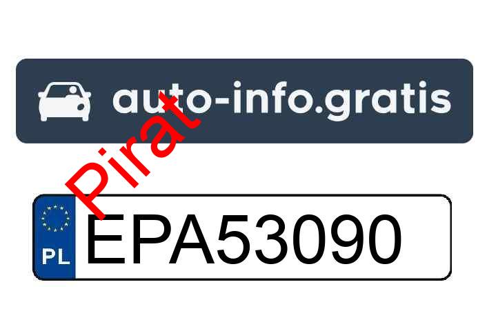 Pirat drogowy w pojeździe o numerach rejestracyjnych EPA53090