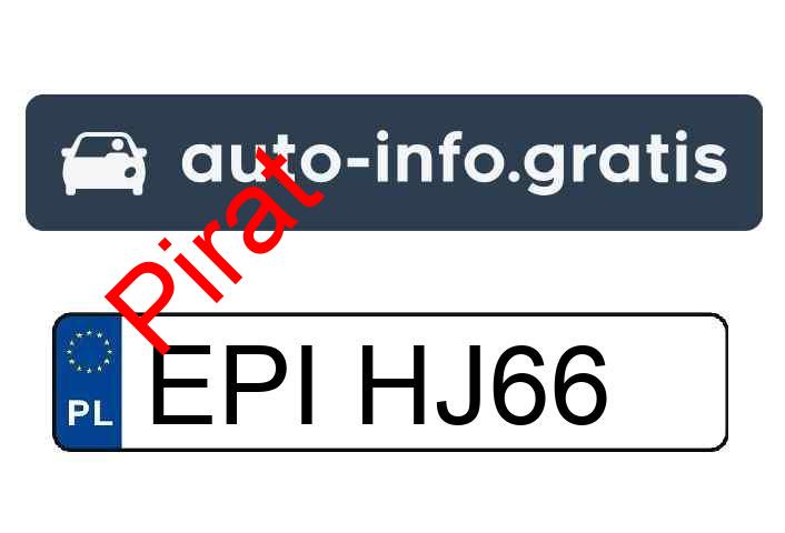Pirat drogowy w pojeździe o numerach rejestracyjnych EPIHJ66