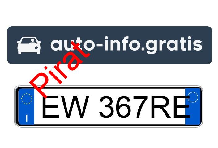 Pirat drogowy w pojeździe o numerach rejestracyjnych EW367RE
