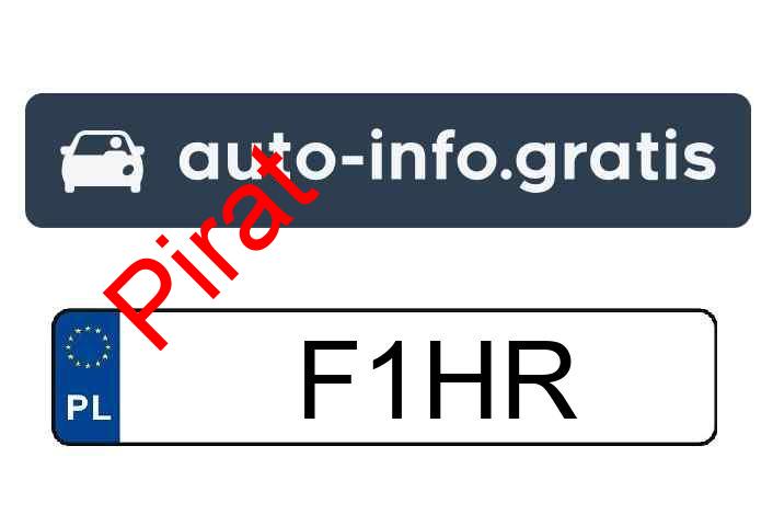 Pirat drogowy w pojeździe o numerach rejestracyjnych F1HR