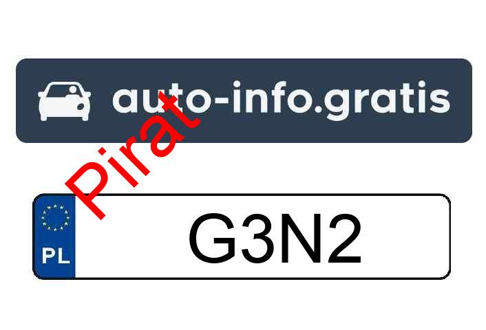 Pirat drogowy w pojeździe o numerach rejestracyjnych G3N2