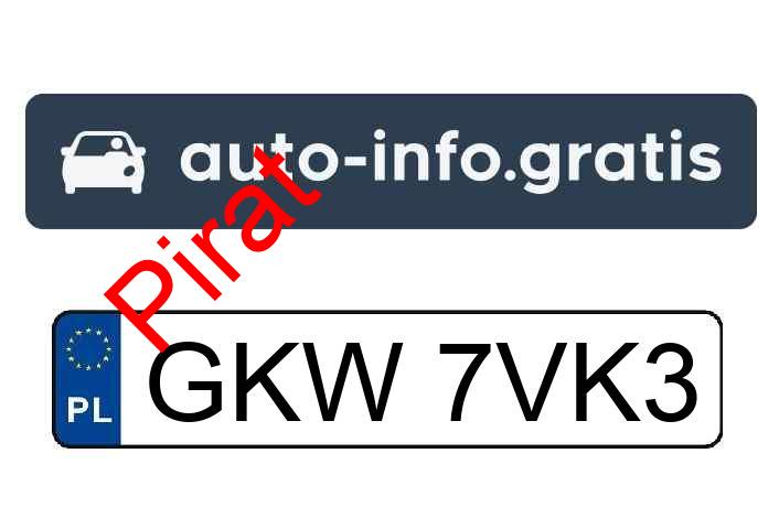 Pirat drogowy w pojeździe o numerach rejestracyjnych GKW7VK3