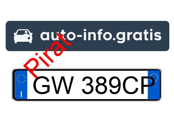 Pirat drogowy w pojeździe o numerach rejestracyjnych GW389CP