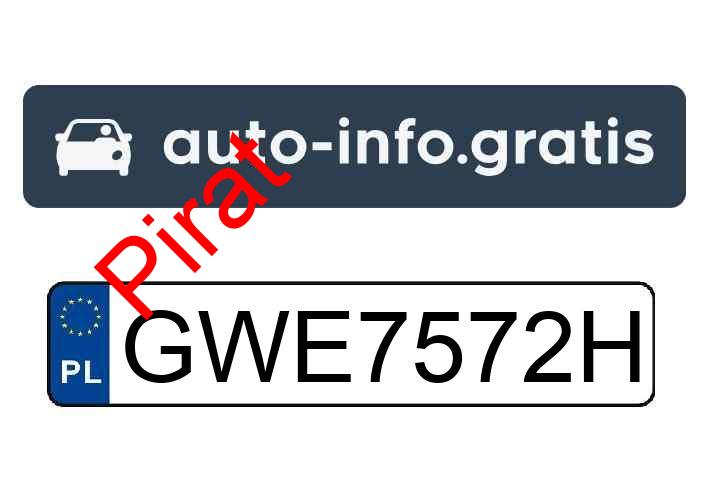 Pirat drogowy w pojeździe o numerach rejestracyjnych GWE7572H